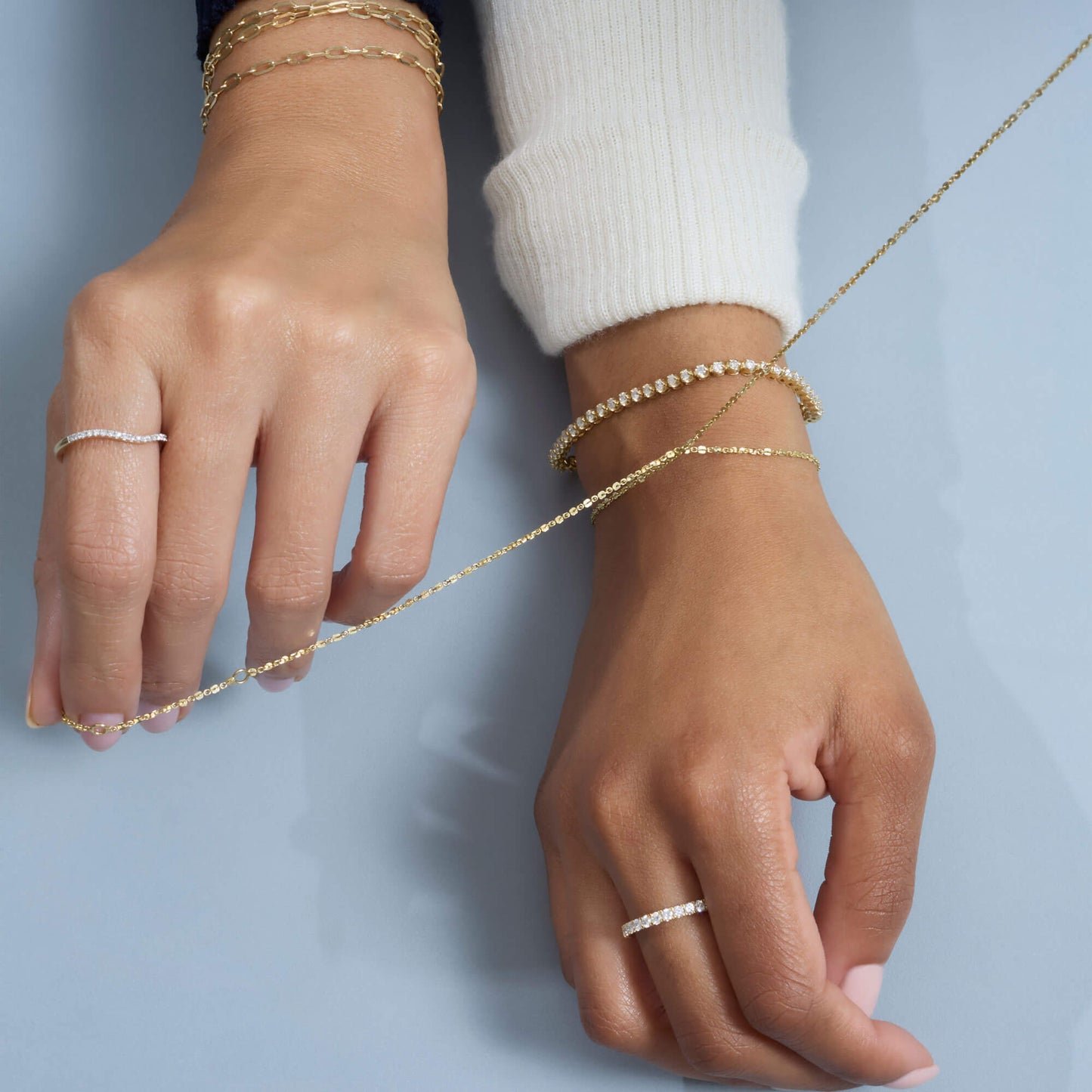 Jewlys Pivot 10K Solid Gold Paperclip Chain – 4-in-1 Versatile Design