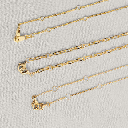 Jewlys Pivot 10K Solid Gold Paperclip Chain – 4-in-1 Versatile Design