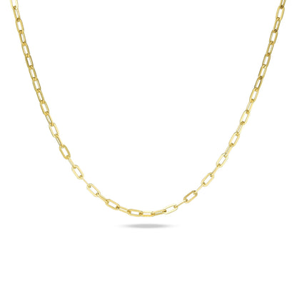 Jewlys Pivot 10K Solid Gold Paperclip Chain – 4-in-1 Versatile Design