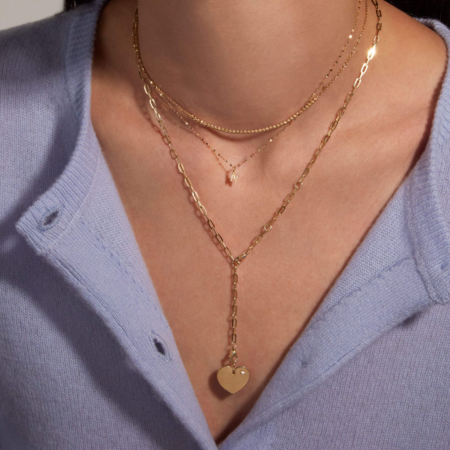 Jewlys Pivot 10K Solid Gold Paperclip Chain – 4-in-1 Versatile Design