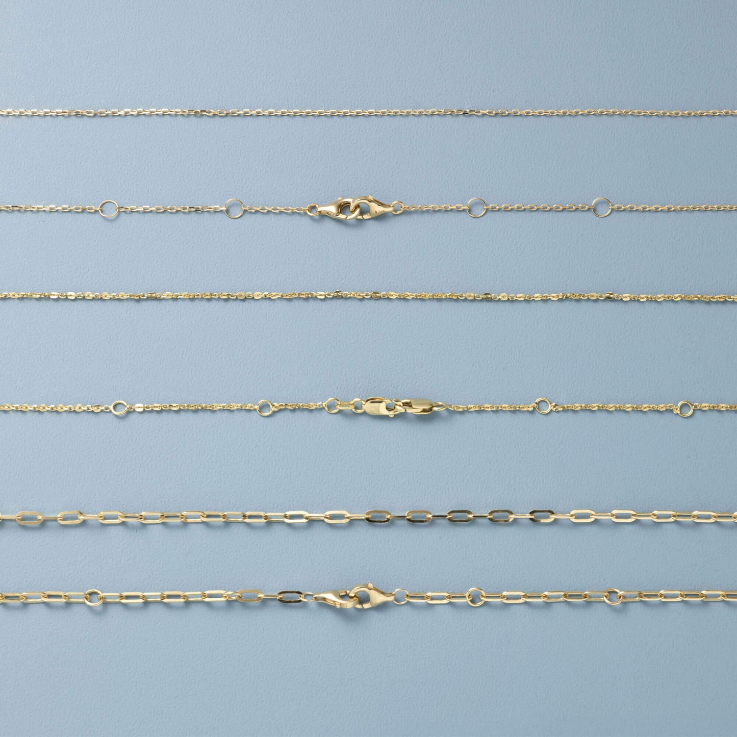 Jewlys Pivot 10K Solid Gold Paperclip Chain – 4-in-1 Versatile Design