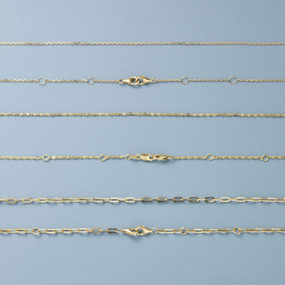 Jewlys Pivot 10K Solid Gold Paperclip Chain – 4-in-1 Versatile Design