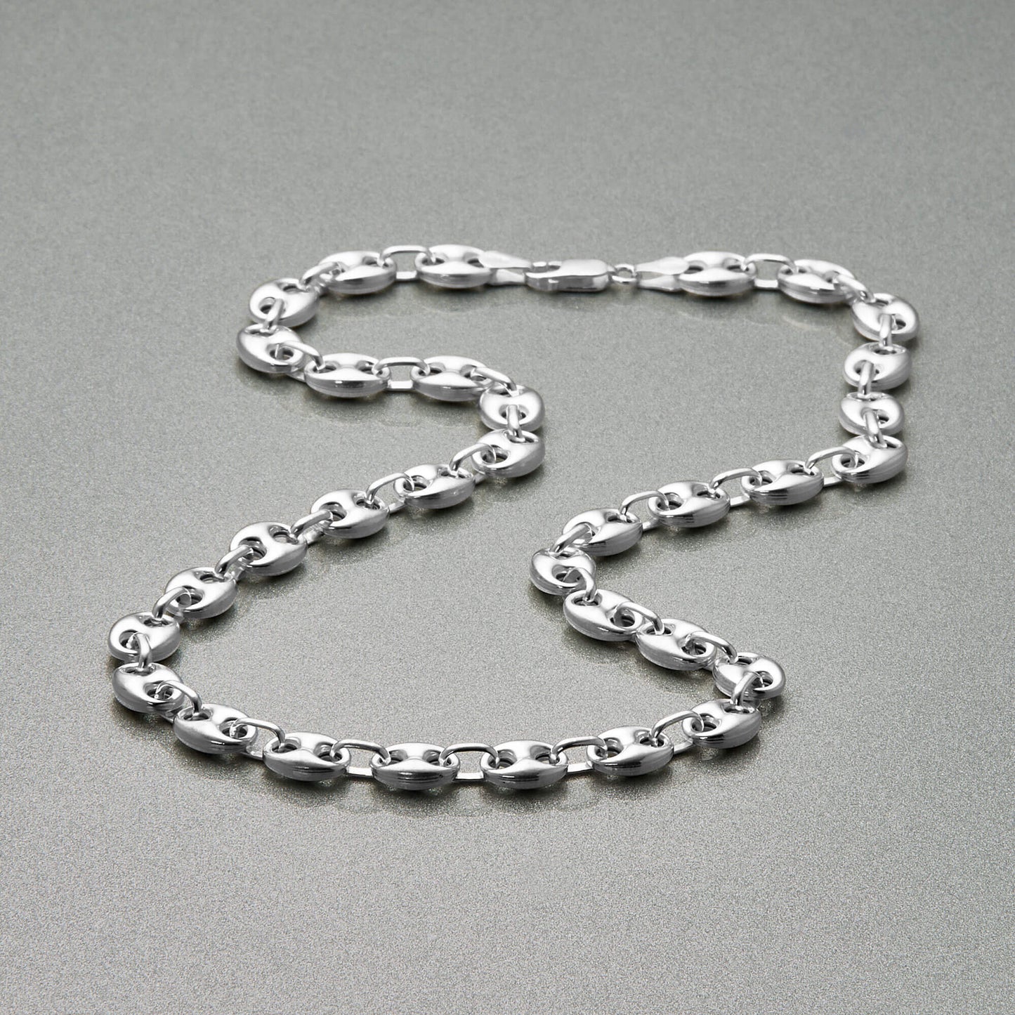 Jewlys Puffed Maritime Sterling Silver Necklace