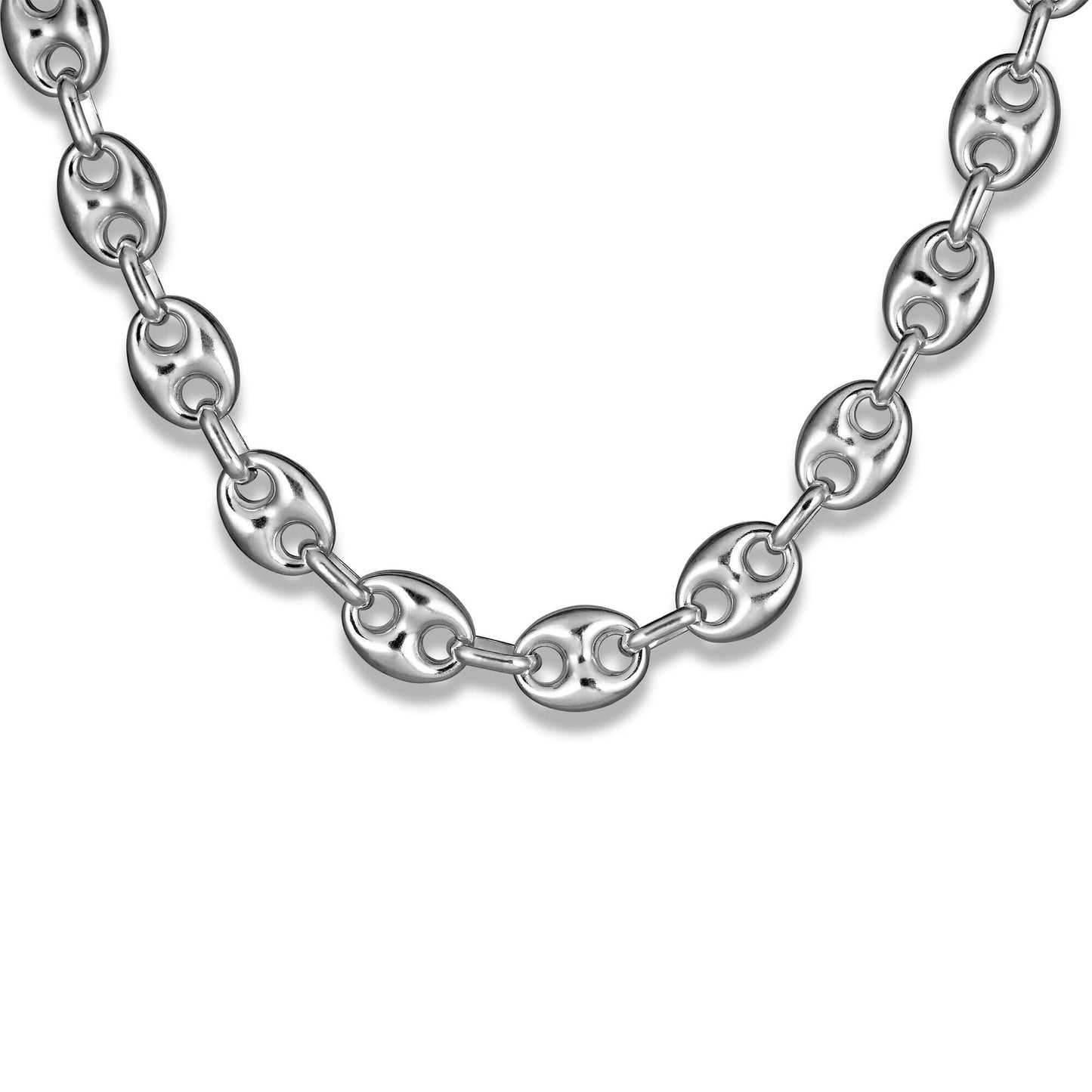 Jewlys Puffed Maritime Sterling Silver Necklace
